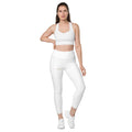 Pockets Leggings – front view, white – rustNreps