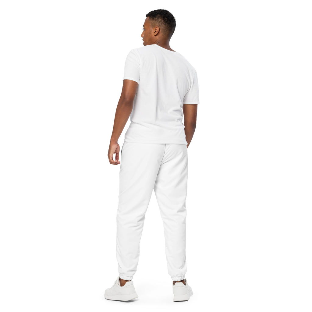 The Track Pants – back view, white – rustNreps