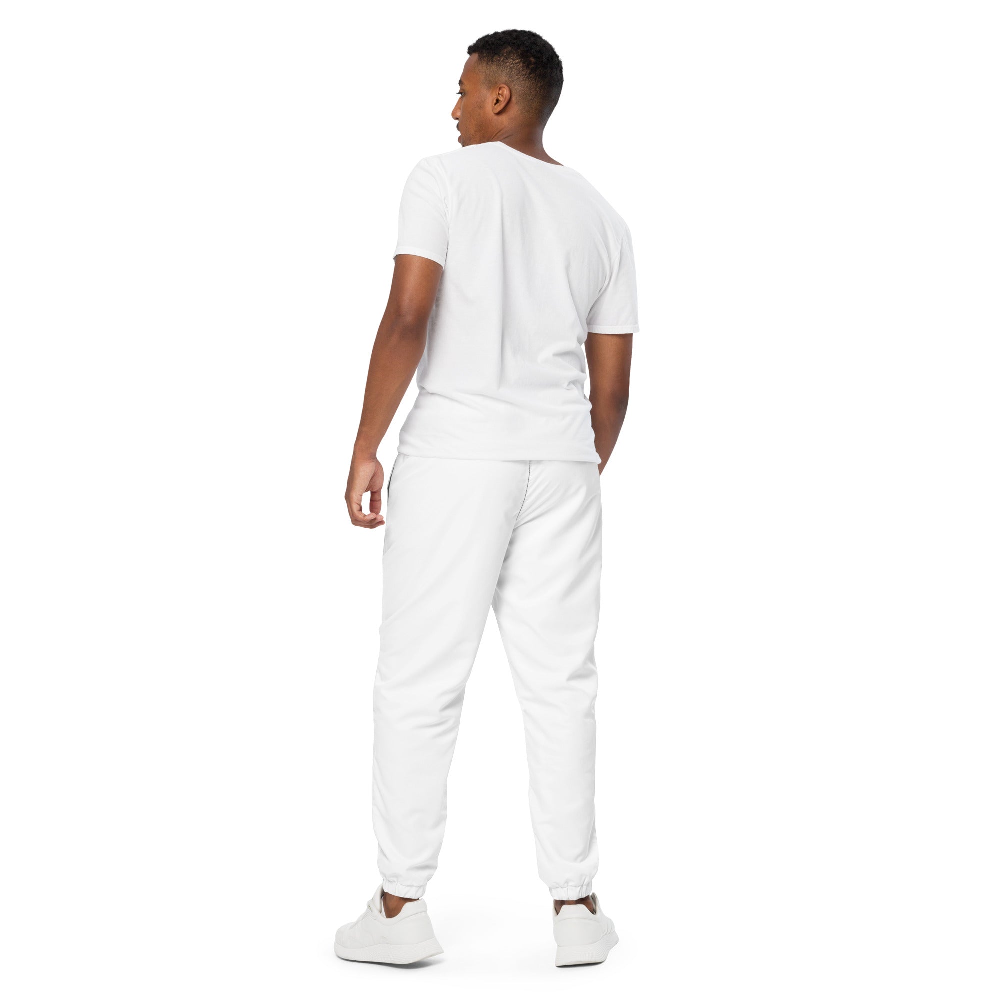 The Track Pants – back view, white – rustNreps